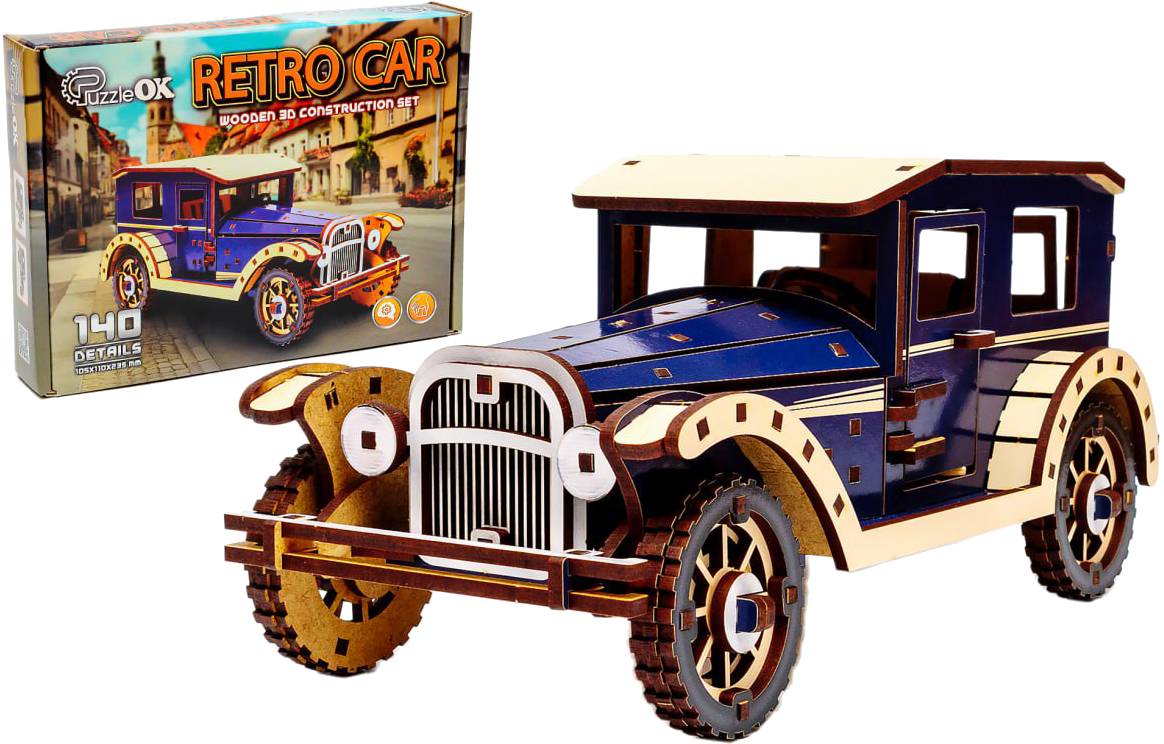 3D пазли PuzzleOk Retro car  (Puz-00955) - Фото 1