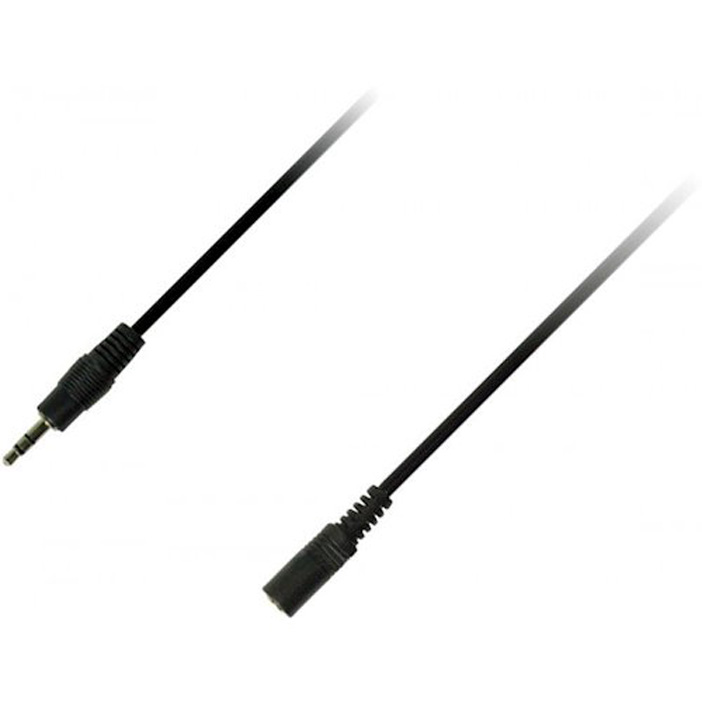Кабель 3.5 мм - 3.5 мм Piko AUX 3.5mm M - 3.5 F 3m (1283126473920) - Фото 1