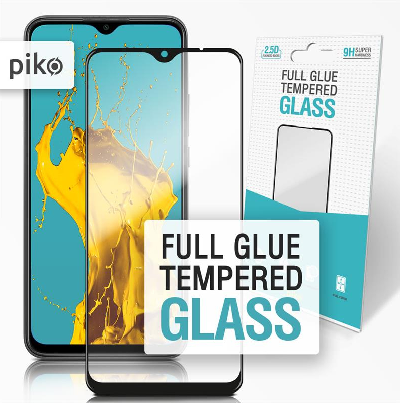 Защитное стекло для смартфона Piko Xiaomi Redmi 9 Black Full Glue 0.3mm 2.5D (1283126503023) - Фото 1