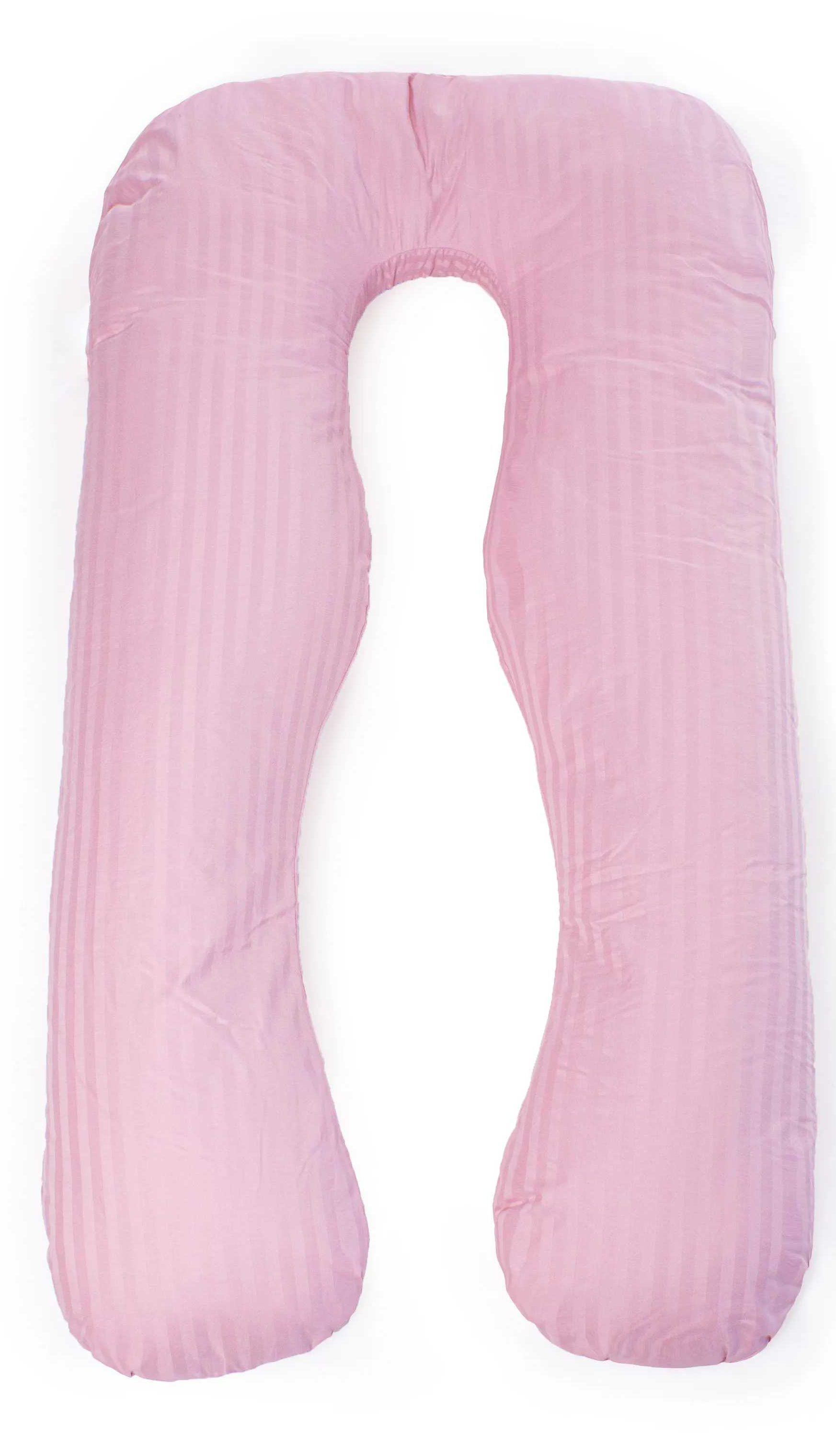 Подушка для будущих мам MirSon U-образная № 8026 Satin Stripe Pink (2200006178644) - Фото 1