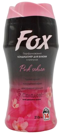 Ополаскиватель для белья Fox в гранулах парфюмированный Pink Sakura 210 г (4440000538923) - Фото 1
