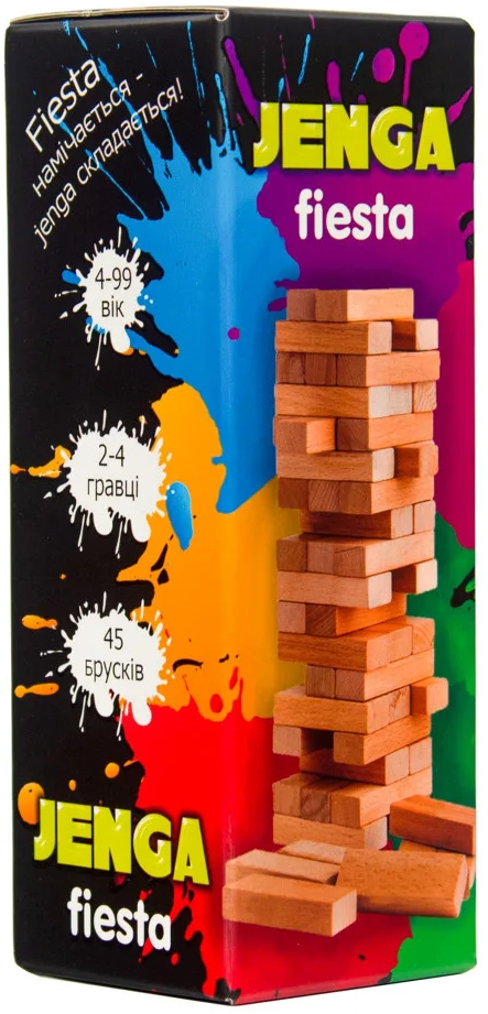 Настольная игра развивающая (5-7 лет) Strateg Jenga Fiesta (укр) (30964) - Фото 1