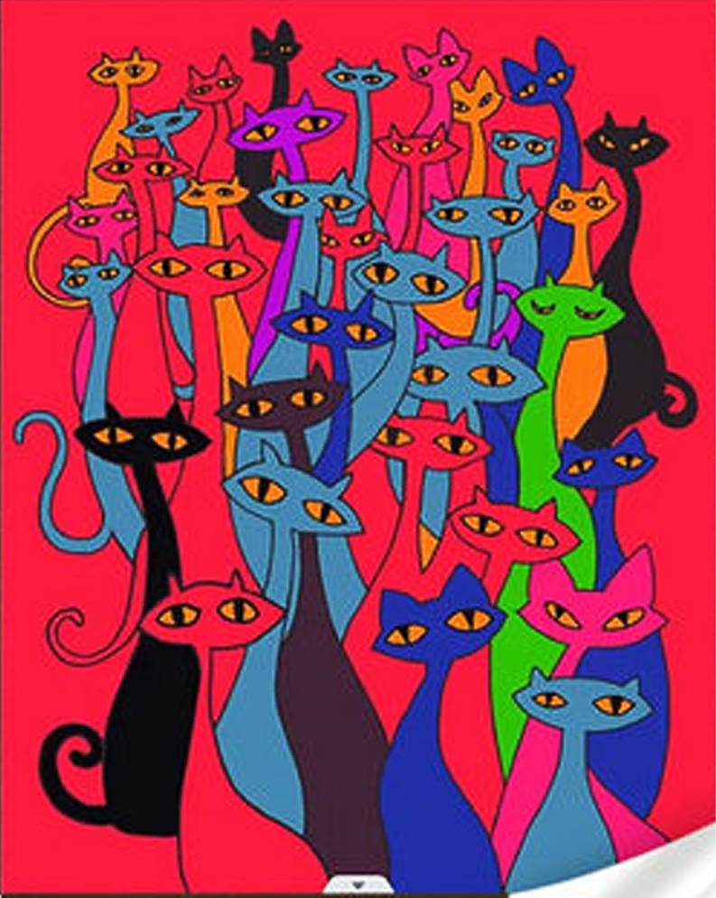 Алмазний живопис Strateg Казкові кошенята 30х40 см (GM86844) - Фото 1