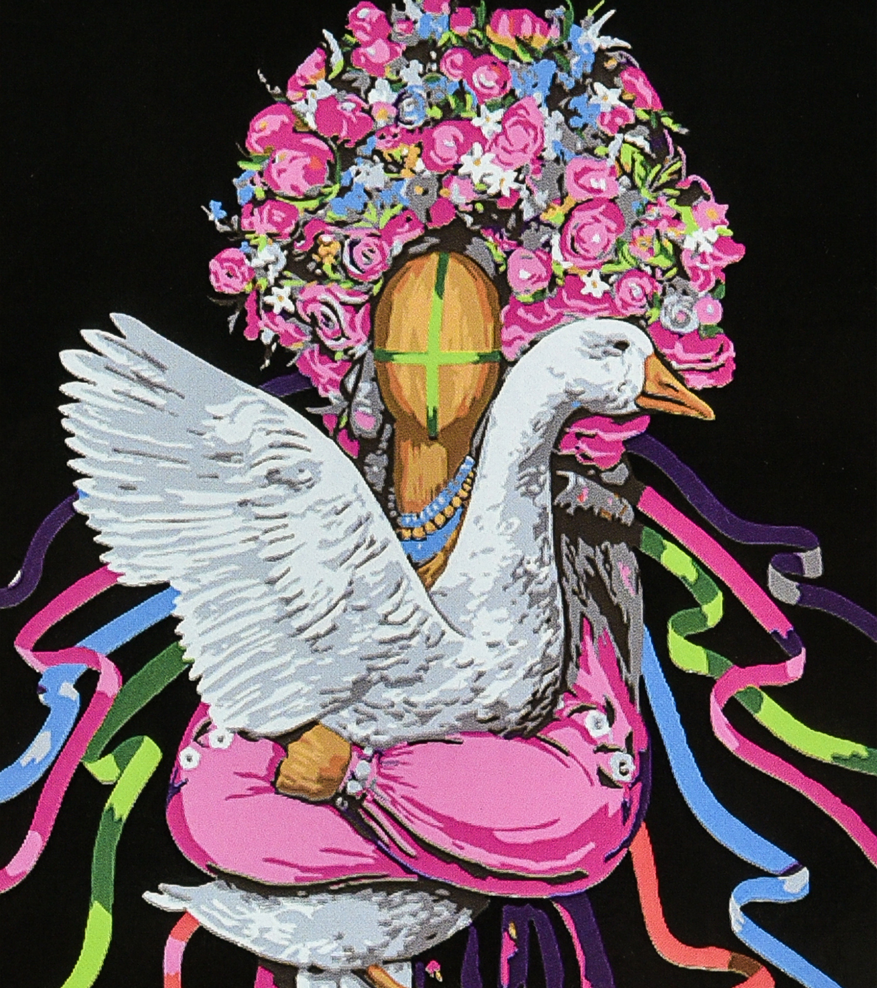 Купить Картина по номерам Strateg Берегиня сада на черном фоне 40х50 см (AH1141) - Фото 1 Картина по номерам Strateg Берегиня сада на черном фоне 40х50 см (AH1141) - Фото 1