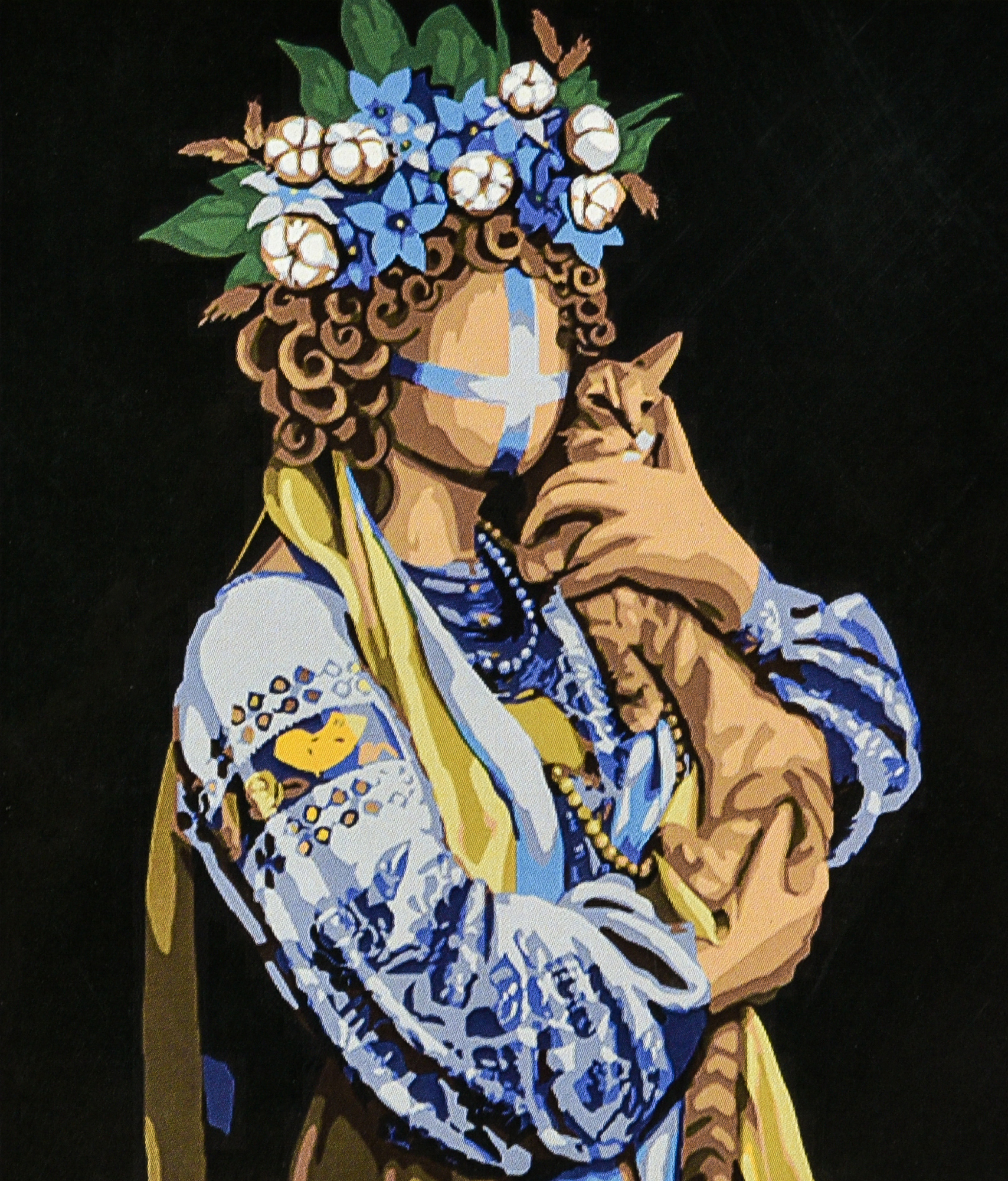 Купить Картина по номерам Strateg Обернута на черном фоне 40х50 см (AH1147) - Фото 1 Картина по номерам Strateg Обернута на черном фоне 40х50 см (AH1147) - Фото 1