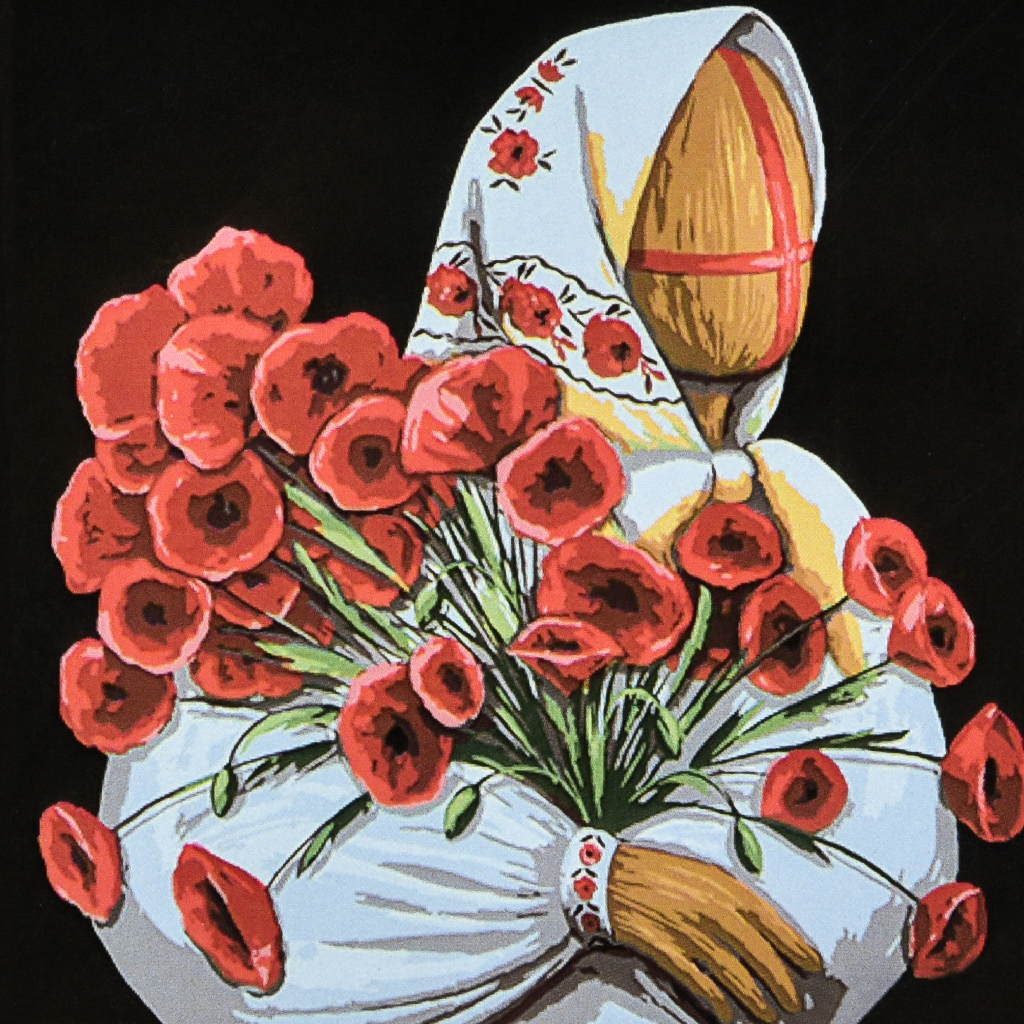 Купить Картина по номерам Strateg Маковия на черном фоне 40х40 см (AV4040-91) - Фото 1 Картина по номерам Strateg Маковия на черном фоне 40х40 см (AV4040-91) - Фото 1