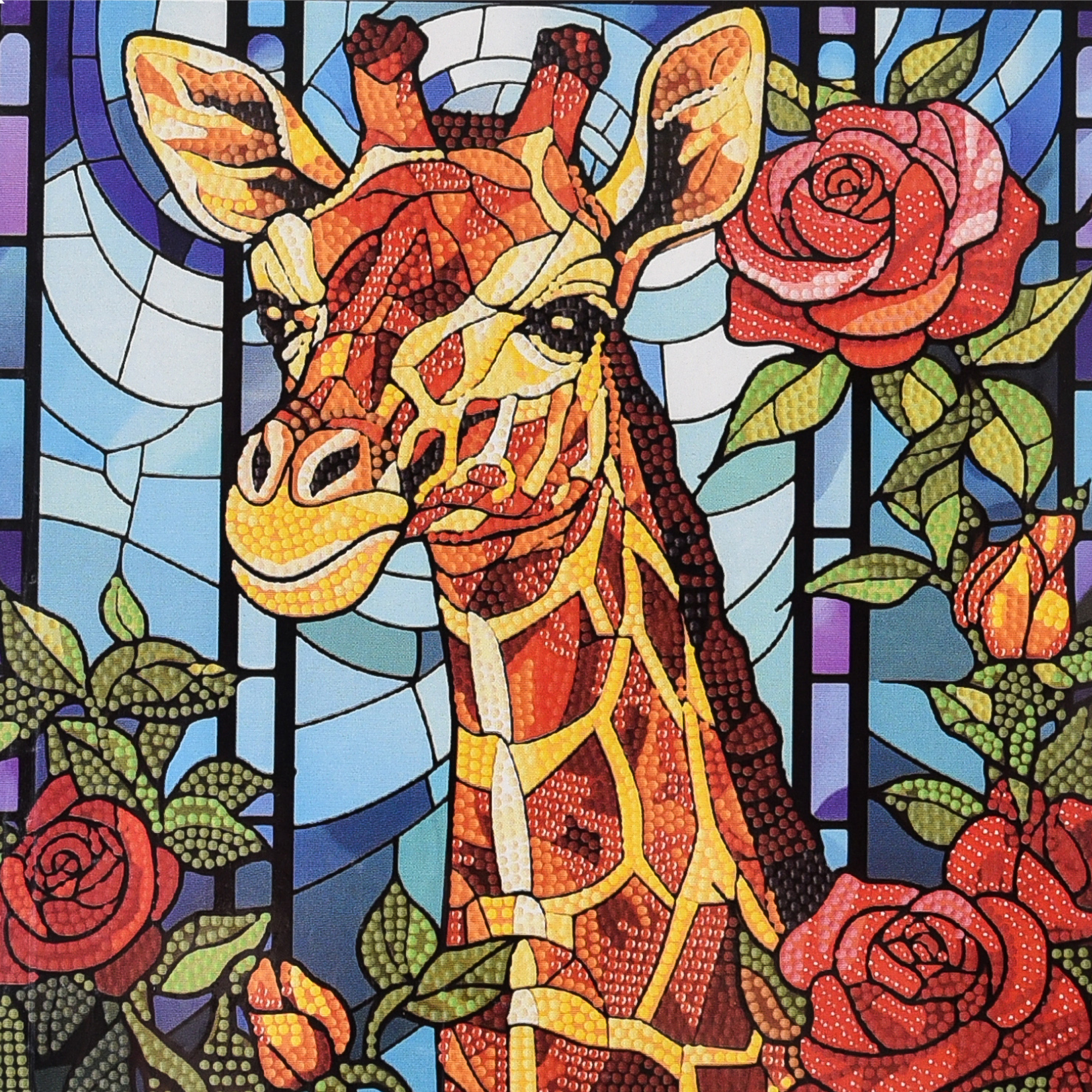 Алмазная живопись Strateg Жирафовая сказка 30х30 см (DEEX16306) - Фото 1