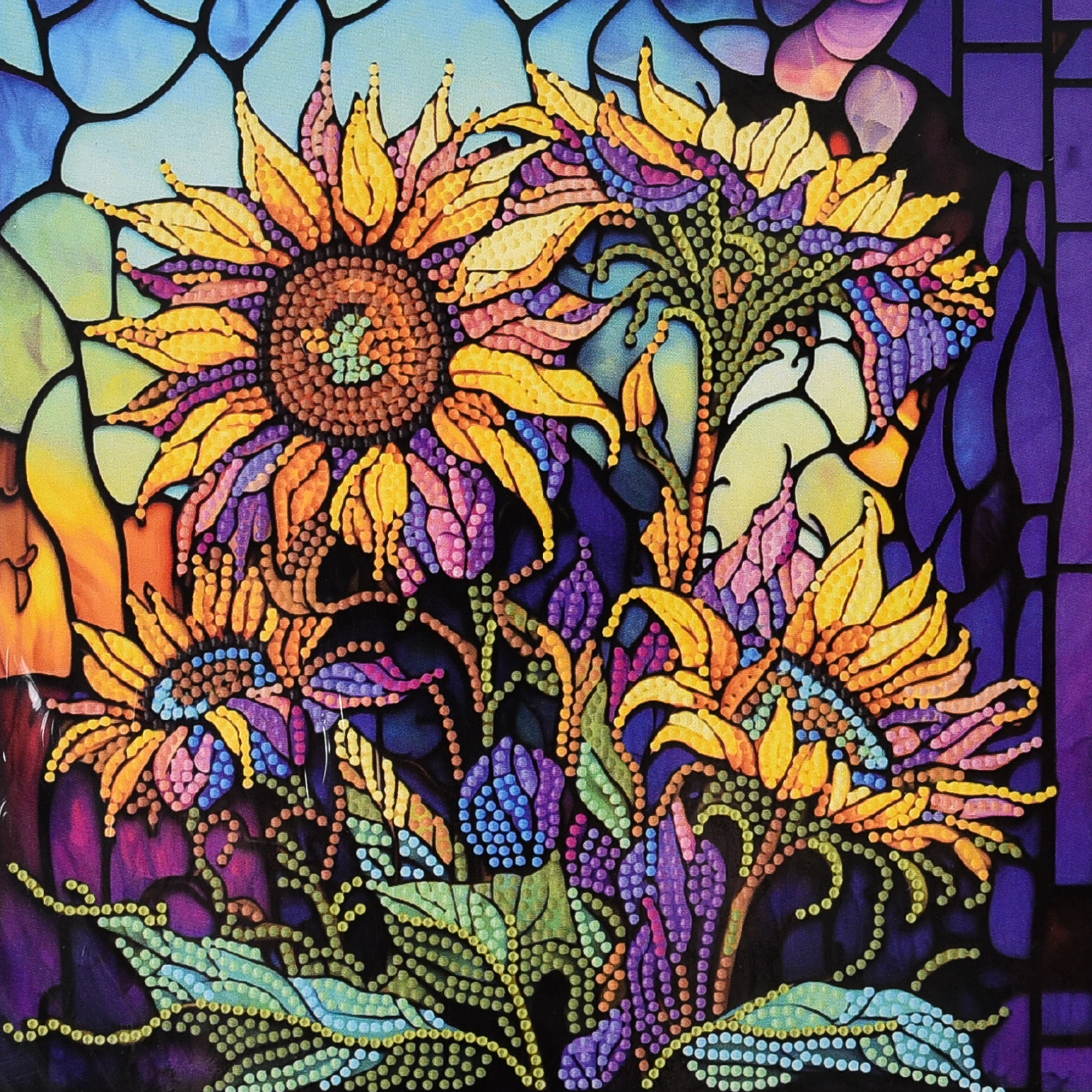 Алмазная живопись Strateg  Удивительные подсолнухи 30х30 см (DEEX16307) - Фото 1