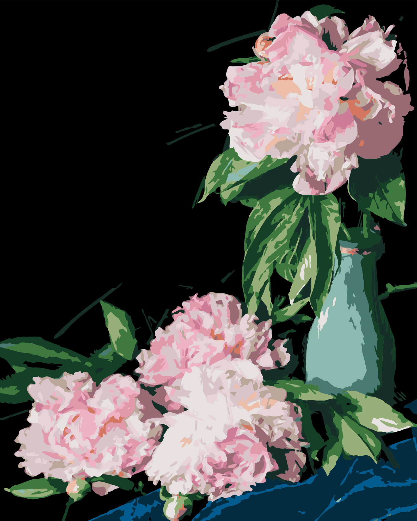 Купить Картина по номерам Strateg Розовые пионы на черном фоне 40х50 см (AH1186-18) - Фото 1 Картина по номерам Strateg Розовые пионы на черном фоне 40х50 см (AH1186-18) - Фото 1