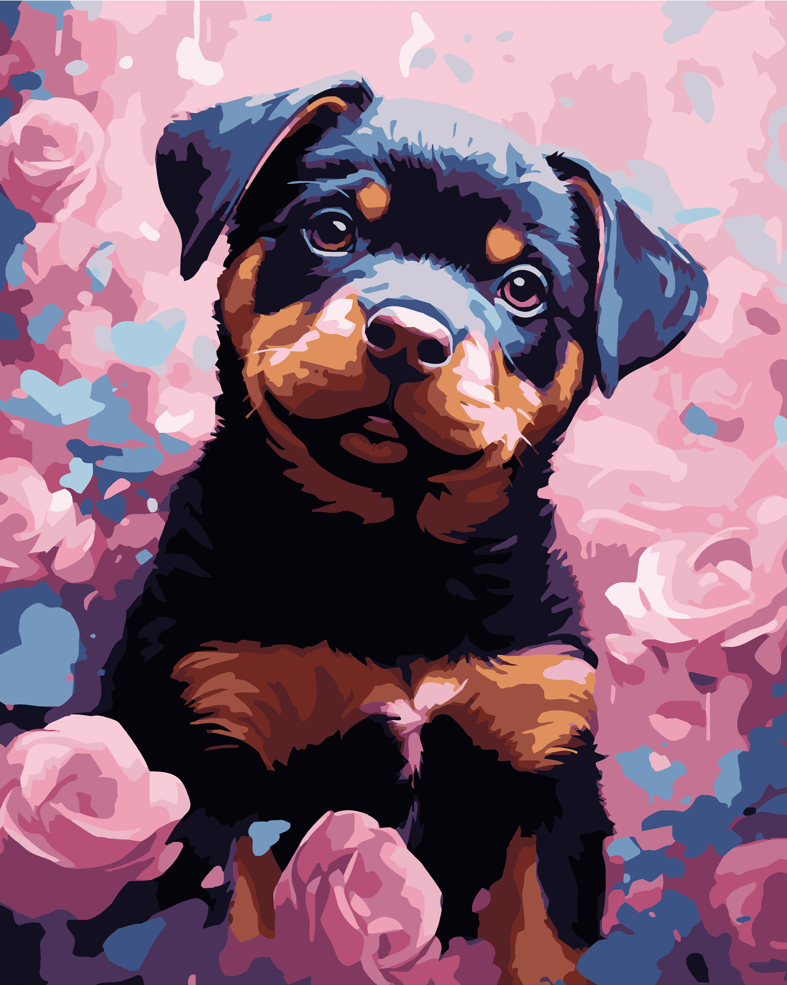 Купить Картина по номерам Strateg Песик на черном фоне 40х50 см (AH1205-17) - Фото 1 Картина по номерам Strateg Песик на черном фоне 40х50 см (AH1205-17) - Фото 1