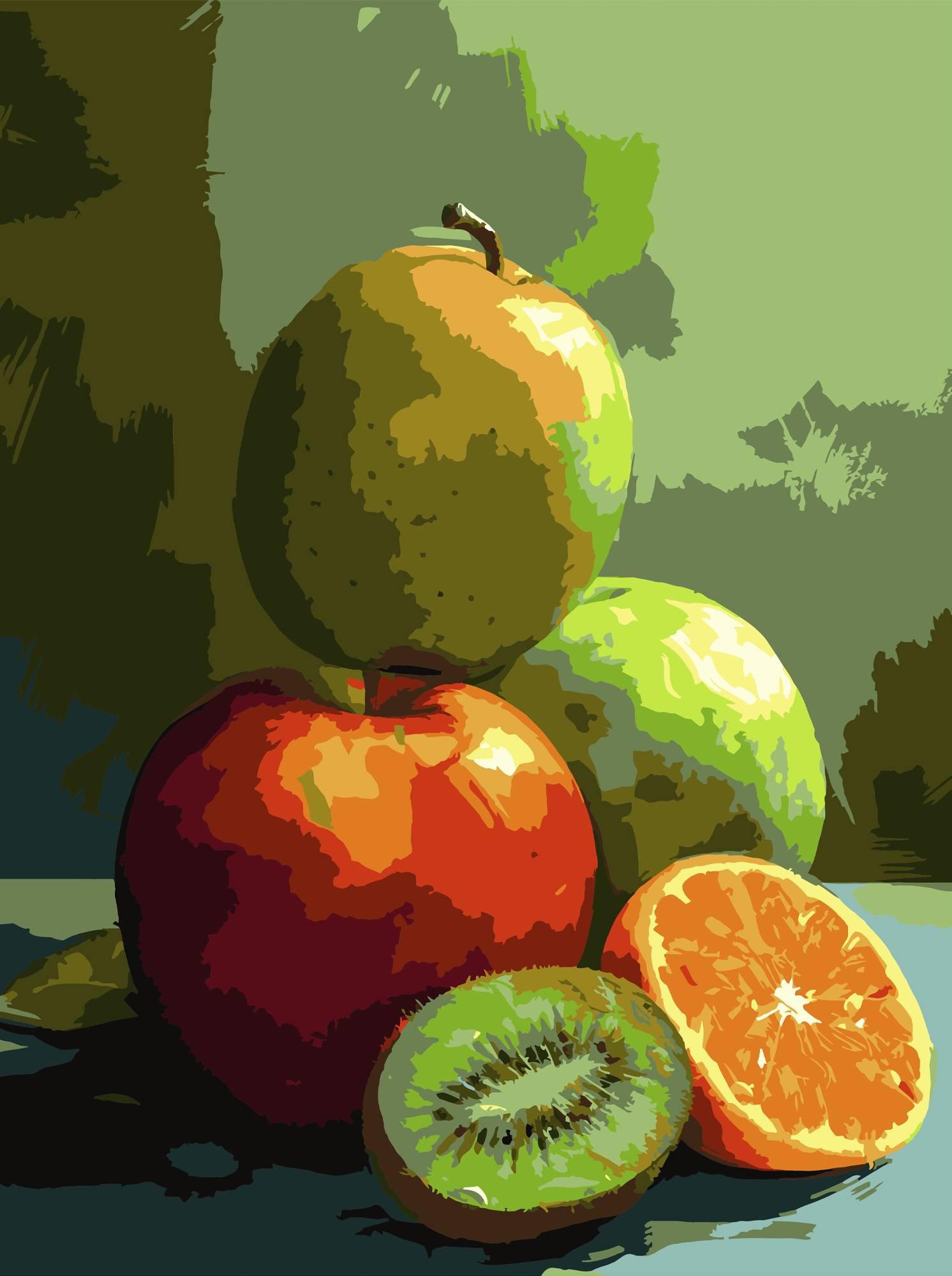 Картина за номерами Strateg Соковиті фрукти 30х40 (SS-1268) - Фото 1