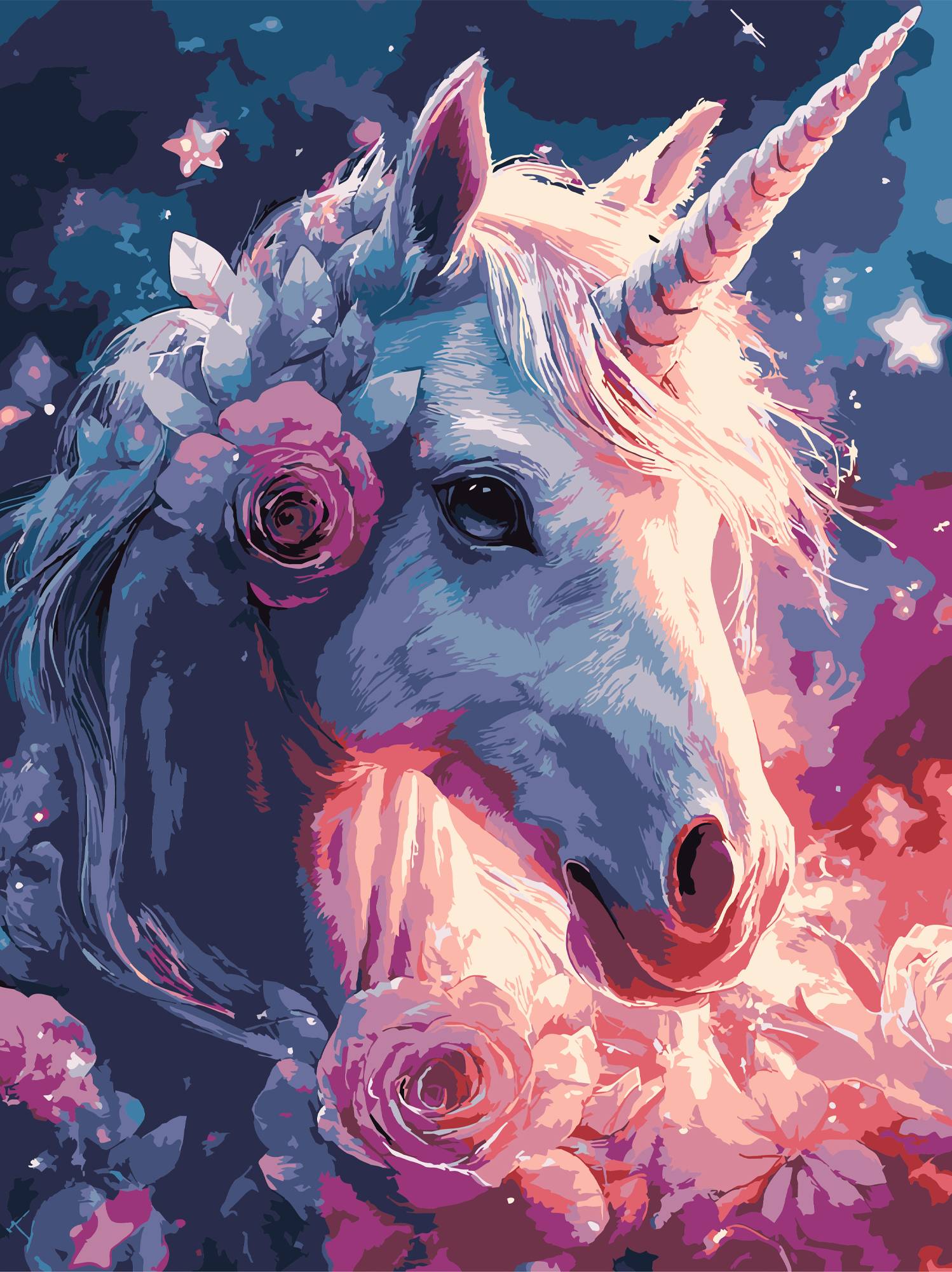 Картина за номерами Strateg Казковий єдиноріг 30х40 (SS-1279) - Фото 1