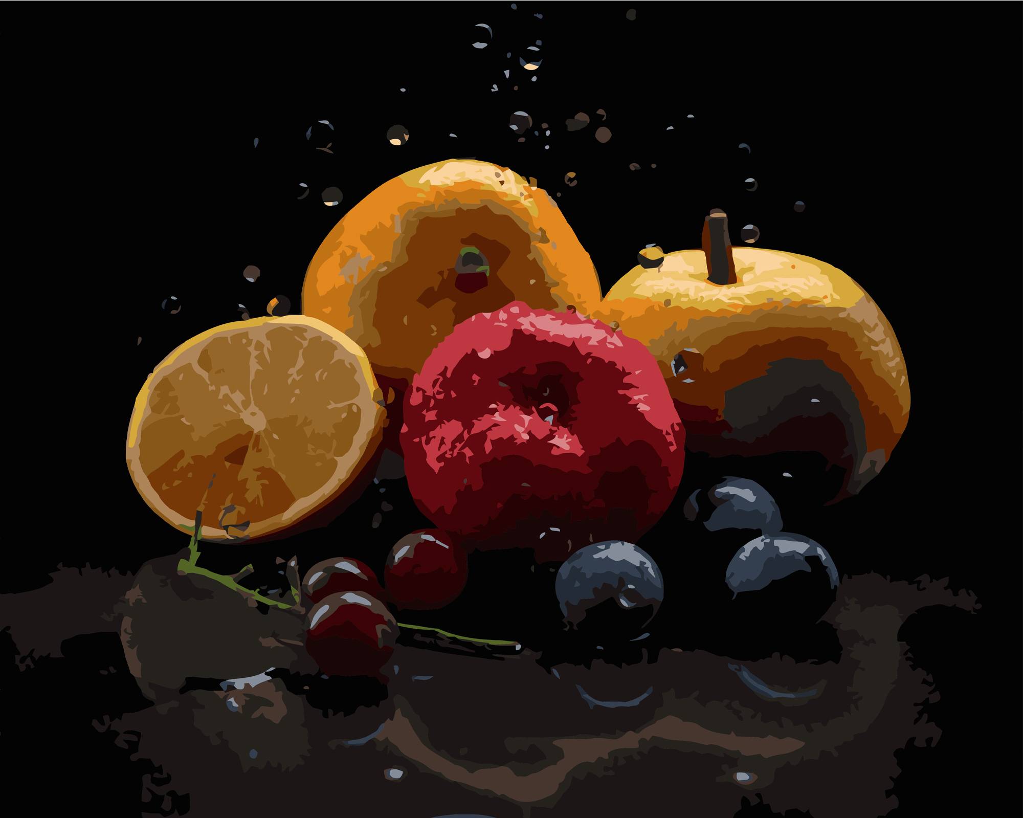 Картина по номерам Strateg Фруктовая композиция 40х50 (AH1245) - Фото 1