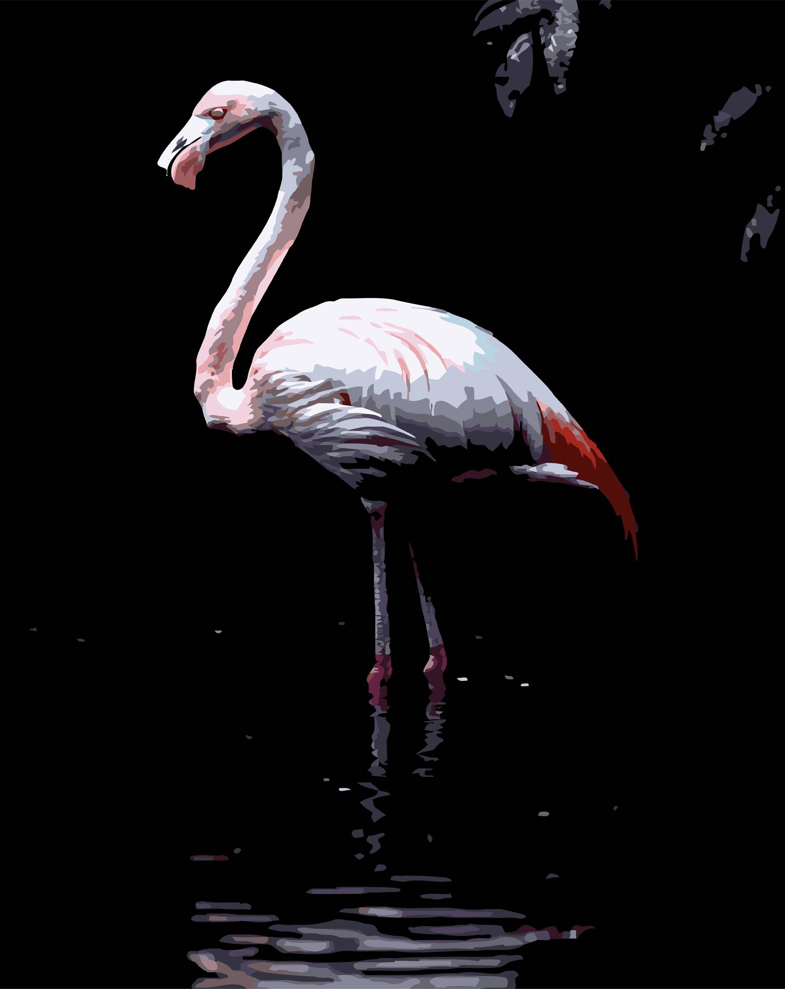 Картина по номерам Strateg Фламинго в воде 40х50 (AH1268) - Фото 1