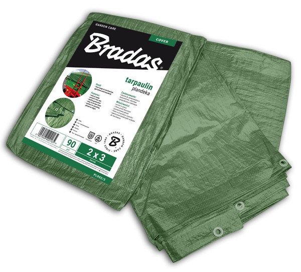 Тент BRADAS усиленный 2x3 м 90 г/м (PL902/3) - Фото 1