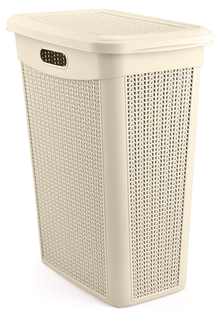 Корзина для белья UCSAN PLASTIC 43 л, крем 175009 - Фото 1