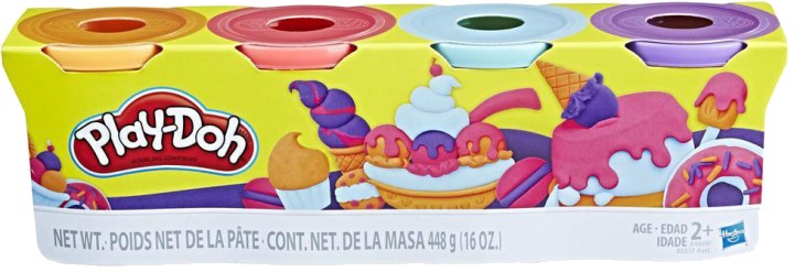 Расходники Hasbro Play-Doh 4 баночки SWEET (B5517_E4869) - Фото 1
