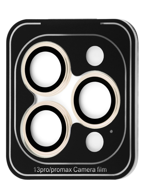 Защитное стекло для смартфона Proove для камеры Achilles iPhone 13 Pro/13 Pro Max Gold (CPPAIP13PM13) - Фото 1