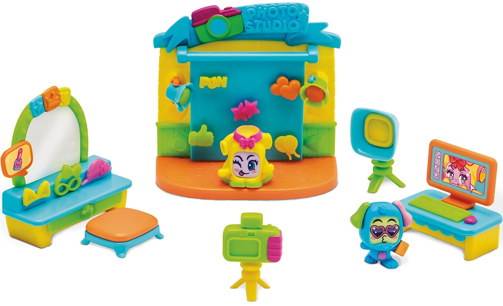 Набор игровых фигурок Moji Pops «Box I Like» – ФОТОСТУДИЯ (2 фигурки, аксессуары)(PMPSV112PL60) - Фото 1