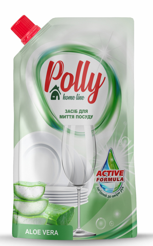 Средство для ручного мытья посуды POLLY Aloe vera 500 мл (PO51271) - Фото 1