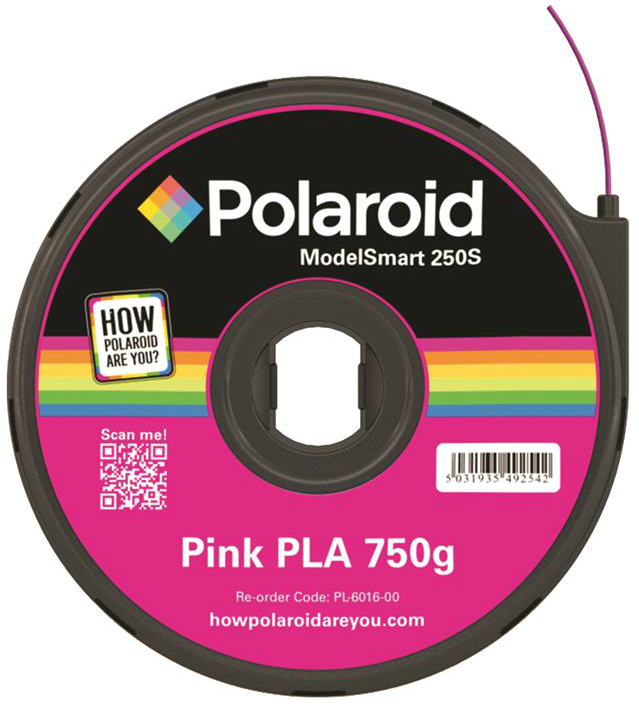 PLA картридж для 3D-принтера Polaroid ModelSmart 250s Pink (3D-FL-PL-6016-00) - Фото 1