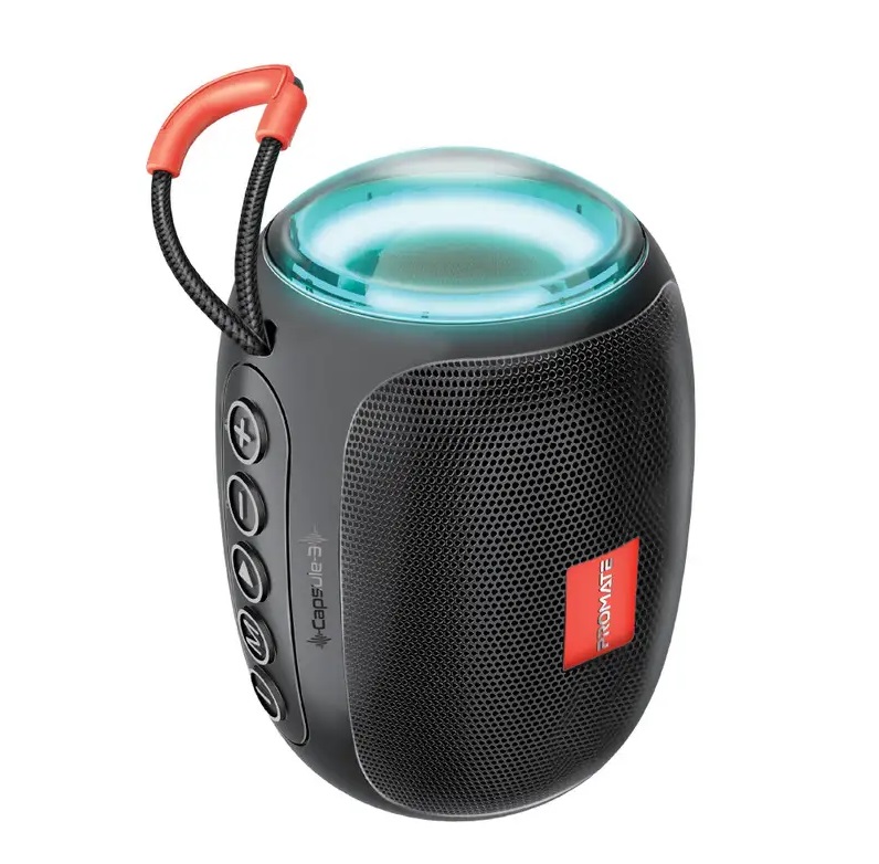 Портативная акустика Promate capsule-3.black - Фото 1
