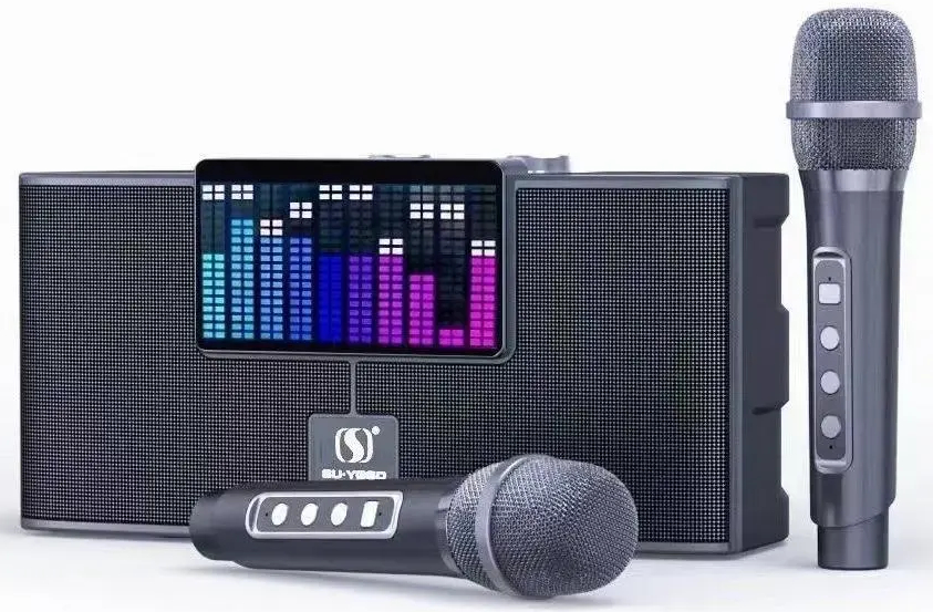 Портативная акустика INSPIRE YS-208 Black караоке - Фото 1