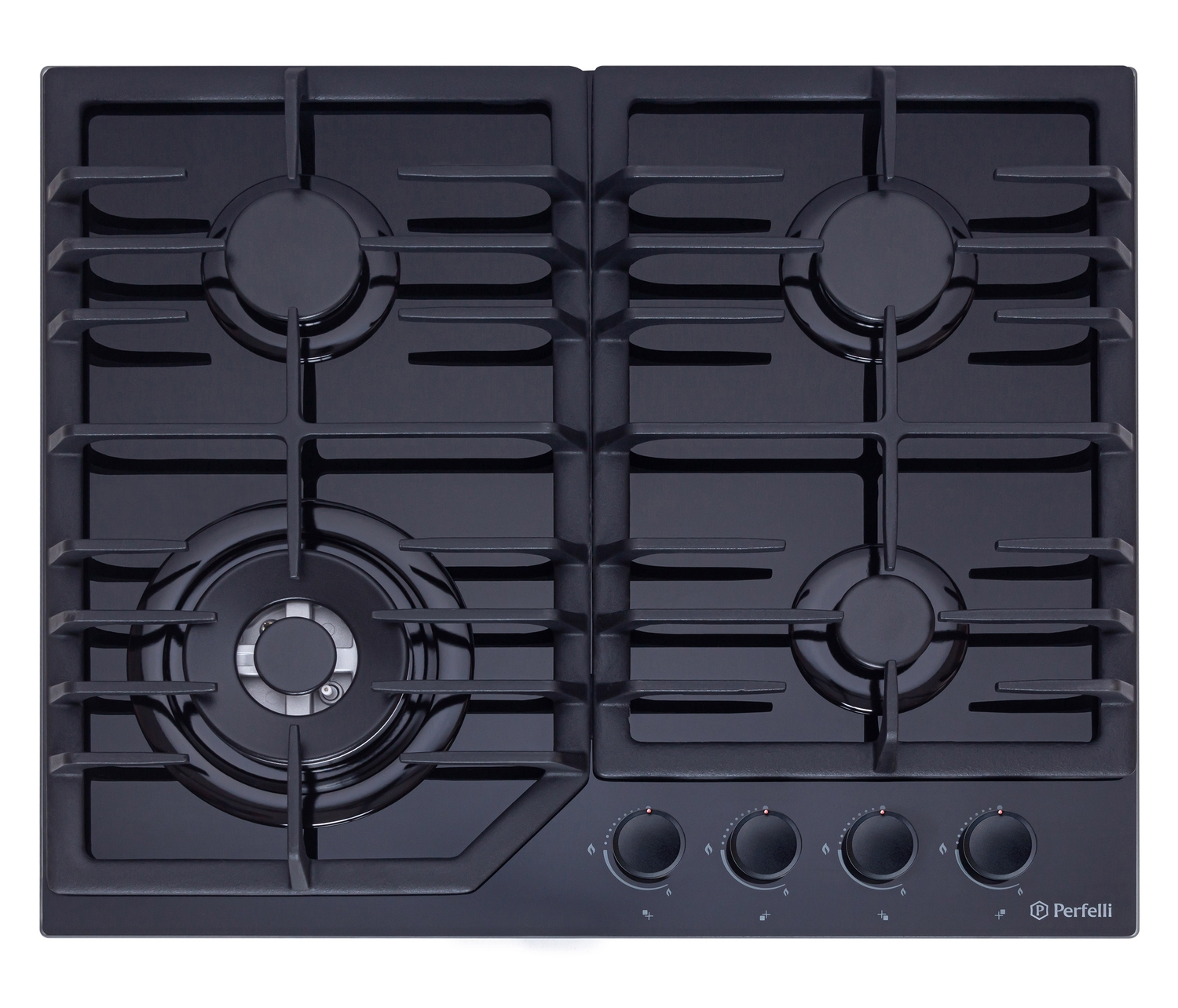 Варильна поверхня газова Perfelli DIAMOND GW69C NERO - Фото 1