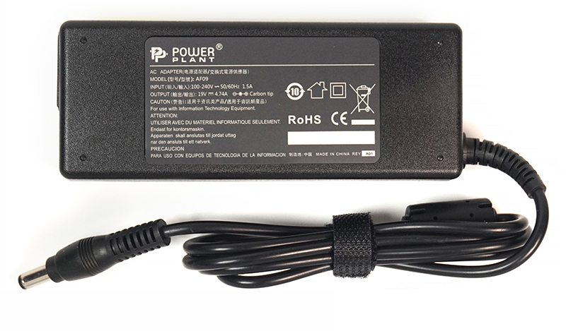 Зарядное устройство для ноутбука PowerPlant Acer 220V 19V 90W 4.74A (AC90F5517) - Фото 1