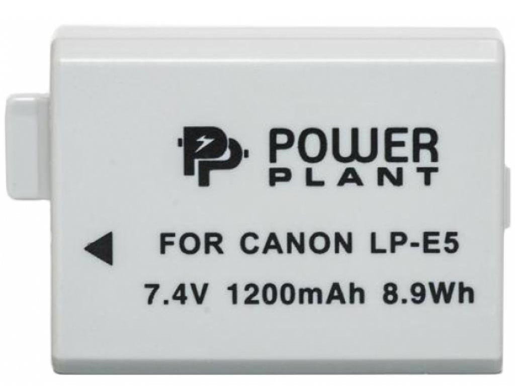Аккумулятор для фотокамеры PowerPlant Canon LP-E5 1200mAh (DV00DV1225) - Фото 1
