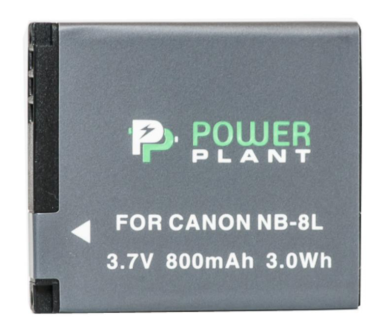 Аккумулятор для фотокамеры PowerPlant Canon NB-8L 800mAh (DV00DV1256) - Фото 1
