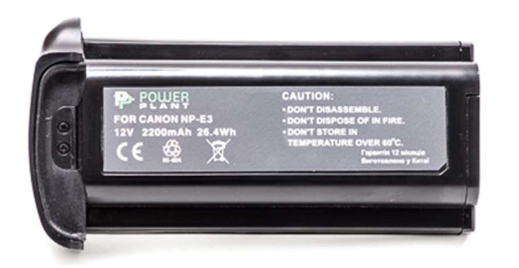 Аккумулятор для фотокамеры PowerPlant Canon NP-E3 2200mAh (DV00DV1019) - Фото 1