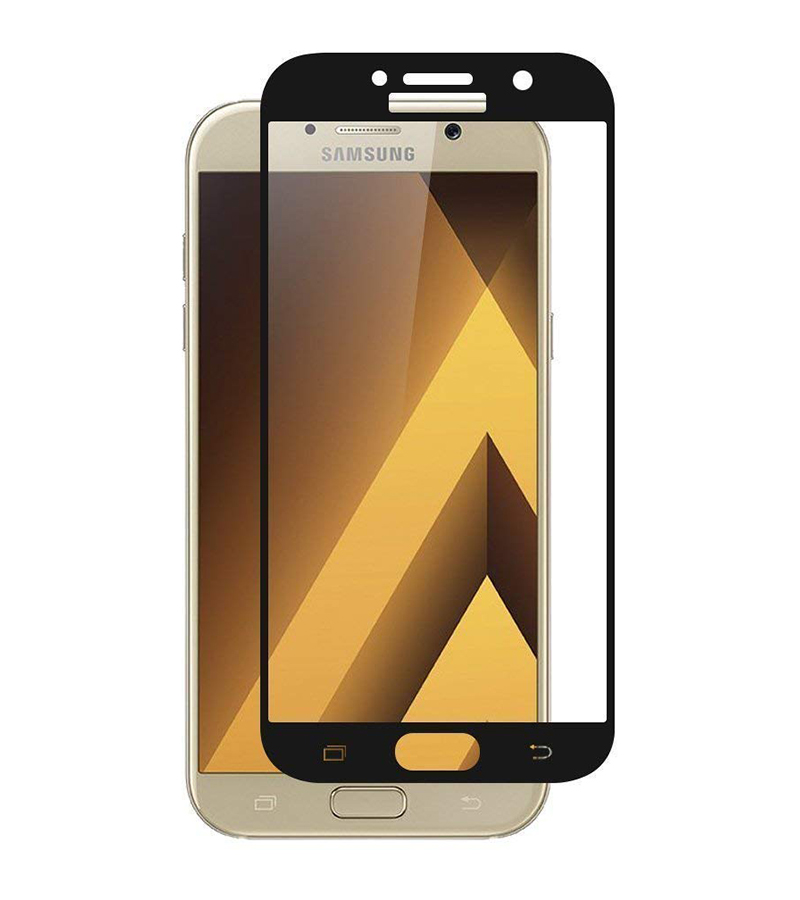 Защитное стекло для смартфона PowerPlant Full Screen for Samsung Galaxy A7 (2017) Black (GL605446) - Фото 1