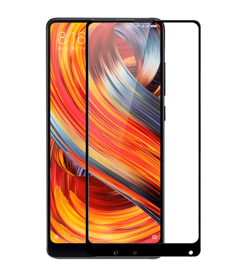 Защитное стекло для смартфона PowerPlant Full Screen for Xiaomi Mi Mix 2S Black (GL605620) - Фото 1