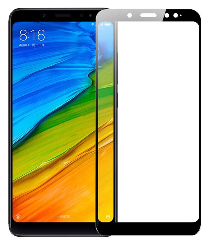 Защитное стекло для смартфона PowerPlant Full screen for Xiaomi Redmi Note 5 Pro Black - Фото 1