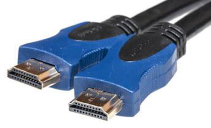 Кабель HDMI PowerPlant HDMI-HDMI v1.4 3м Nylon Double ferrites Black (KD00AS1201) - Фото 1