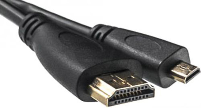 Кабель HDMI PowerPlant HDMI-microHDMI v1.3 2m Black (KD00AS1242) - Фото 1