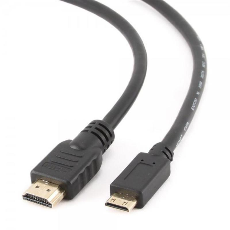 Кабель HDMI PowerPlant HDMI-miniHDMI v1.4 2m Black (KD00AS1273) - Фото 1