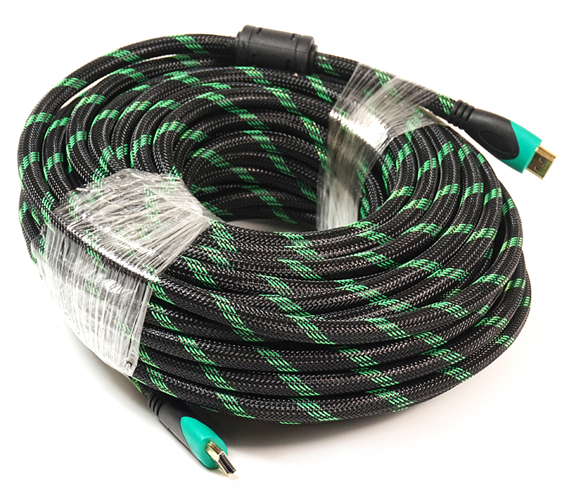 Кабель HDMI PowerPlant HDMI - HDMI 20м Double ferrites Highspeed (KD00AS1295) - Фото 1