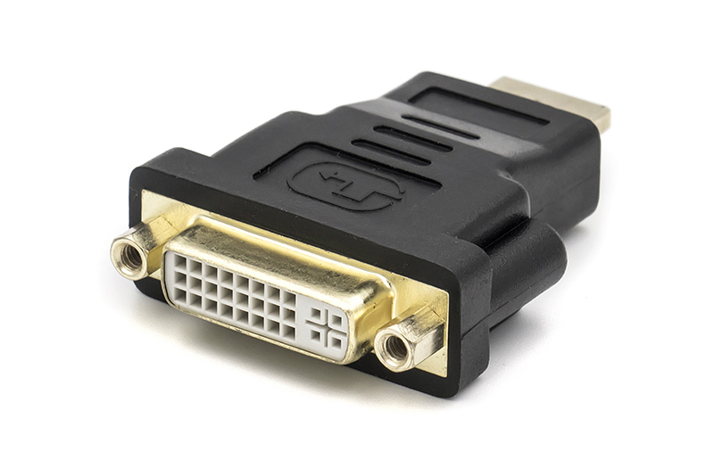 Переходник HDMI PowerPlant HDMI M - DVI F (A-HDMI-DVI-2) Black (CA910977) - Фото 1
