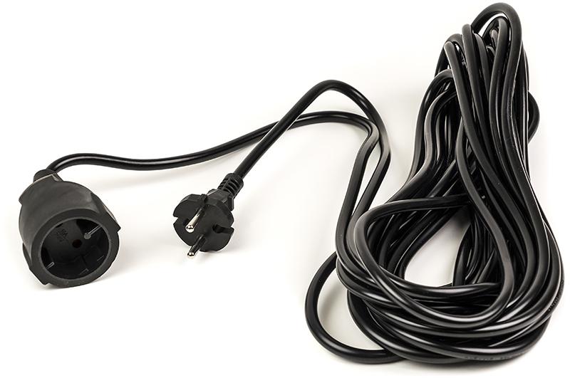 Удлинитель 220В PowerPlant JY-3021/10 (PPEA08M100S1) 1 розетка 10m Black - Фото 1