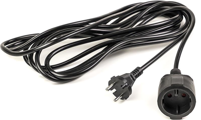 Удлинитель 220В PowerPlant JY-3021/5 (PPEA08M50S1) 1 розетка 5m Black - Фото 1