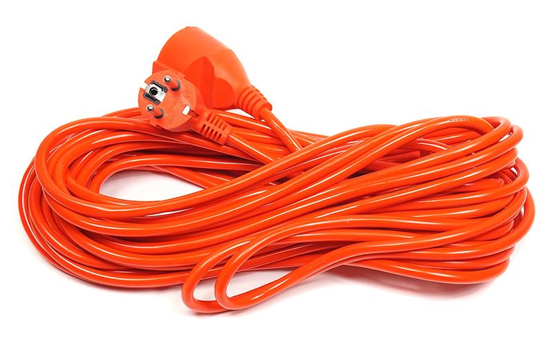 Удлинитель 220В PowerPlant JY-3024/15 (PPCA08M150S1) 1 розетка 15m Orange - Фото 1