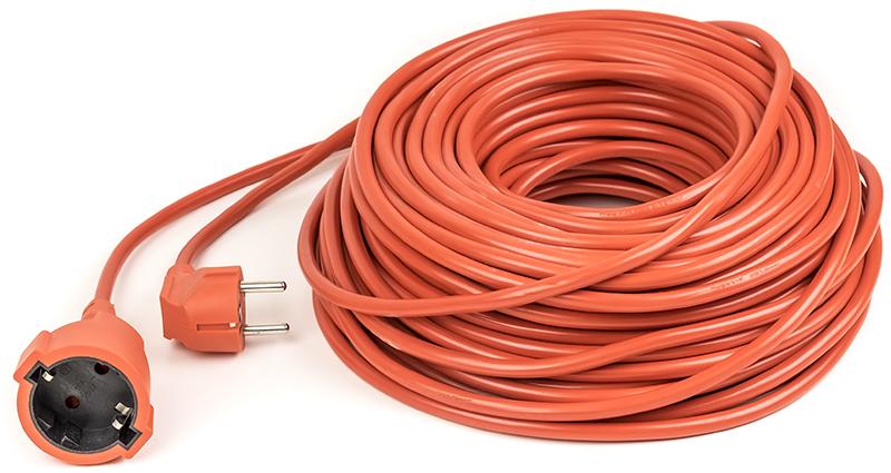 Удлинитель 220В PowerPlant JY-3024/40 (PPCA10M400S1) 1 розетка 40m Orange - Фото 1