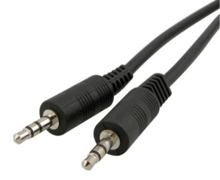 Кабель синхронизации данных PowerPlant KD00AS1262 3.5mm(M)-3.5mm(M) 1m Black - Фото 1