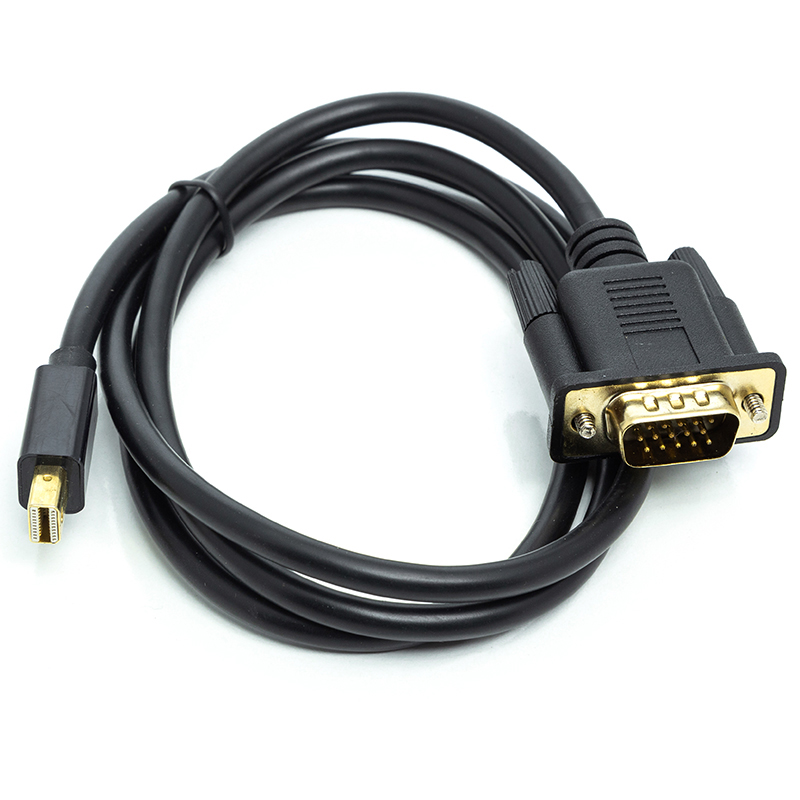 Переходник Mini Display Port-VGA PowerPlant Mini Display Port Male to VGA Male (CA911998) - Фото 1