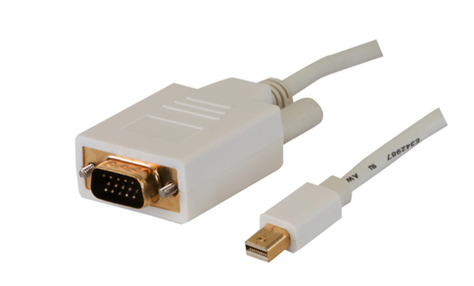 Переходник Mini Display Port-VGA PowerPlant Mini DisplayPort to VGA M/M (CA912155) - Фото 1