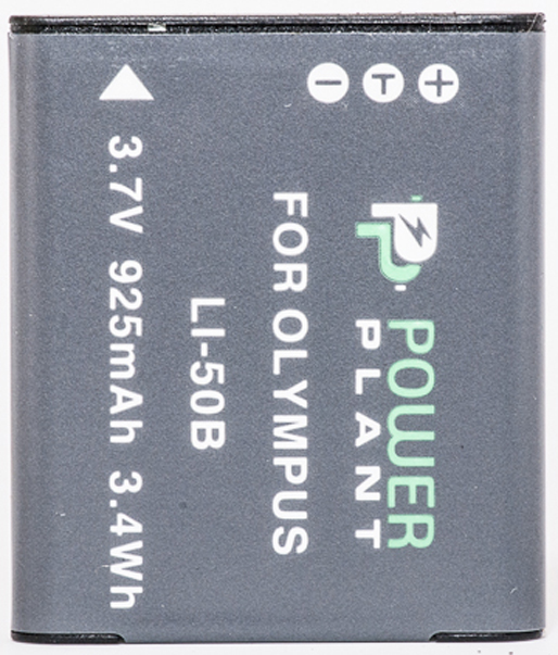 Аккумулятор для фотокамеры PowerPlant Olympus Li-50B, D-Li92 925mAh (DV00DV1218) - Фото 1