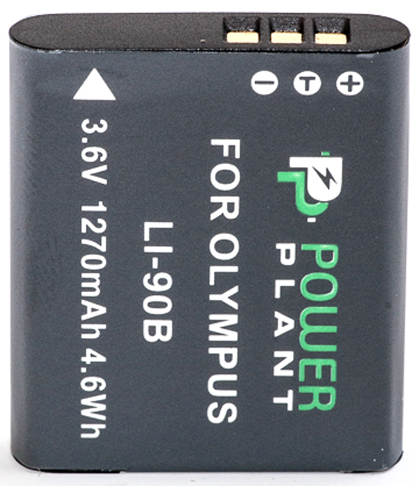 Аккумулятор для фотокамеры PowerPlant Olympus Li-90B 1270mAh (DV00DV1307) - Фото 1