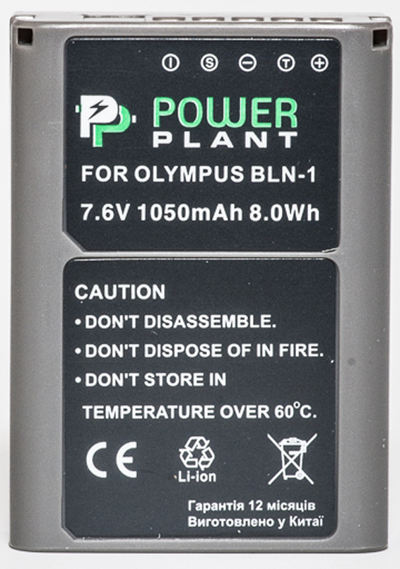 Аккумулятор для фотокамеры PowerPlant Olympus PS-BLN1 1050mAh (DV00DV1332) - Фото 1
